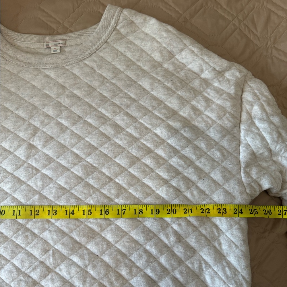 GAP XL Quilted Crew Neck Pullover Sweater - Picture 9 of 10
